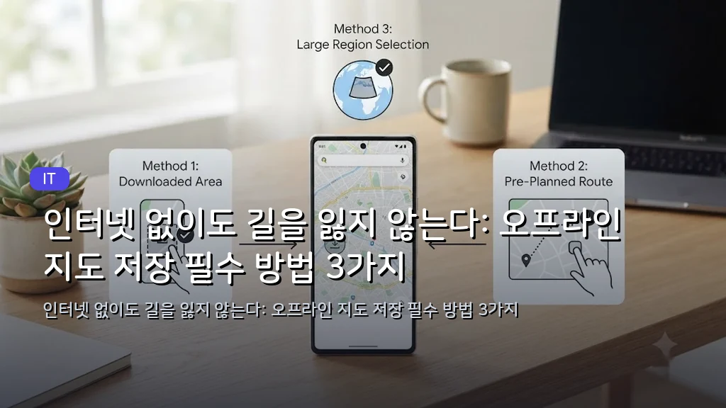 인터넷 없이도 길을 잃지 않는다: 오프라인 지도 저장 필수 방법 3가지 - 대표 이미지