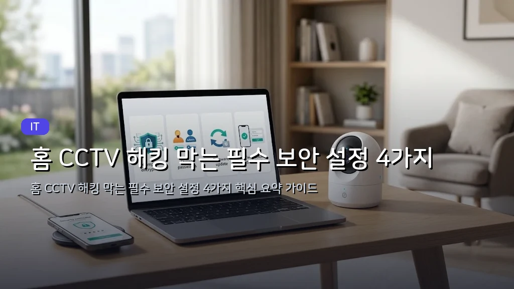 홈 CCTV 해킹 막는 필수 보안 설정 4가지 - 대표 이미지