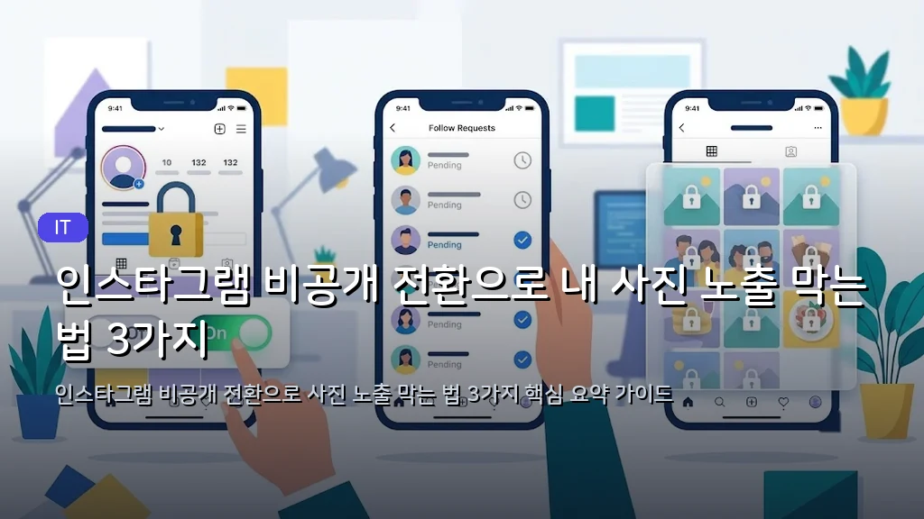 인스타그램 비공개 전환으로 내 사진 노출 막는 법 3가지 - 대표 이미지