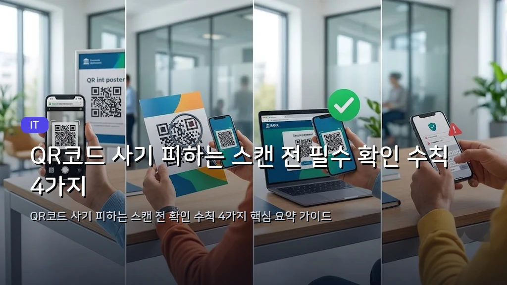 QR코드 사기 피하는 스캔 전 필수 확인 수칙 4가지