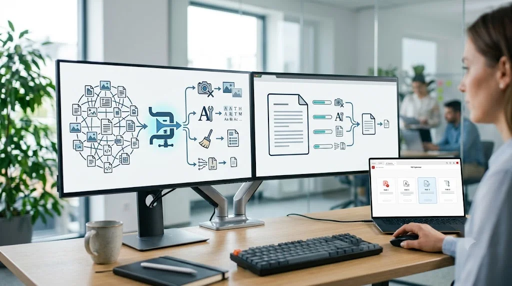 Adobe Acrobat 최적화 도구를 활용한 이미지 해상도 다운샘플링