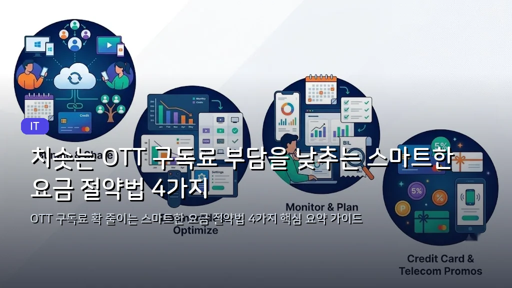 치솟는 OTT 구독료 부담을 낮추는 스마트한 요금 절약법 4가지 - 대표 이미지