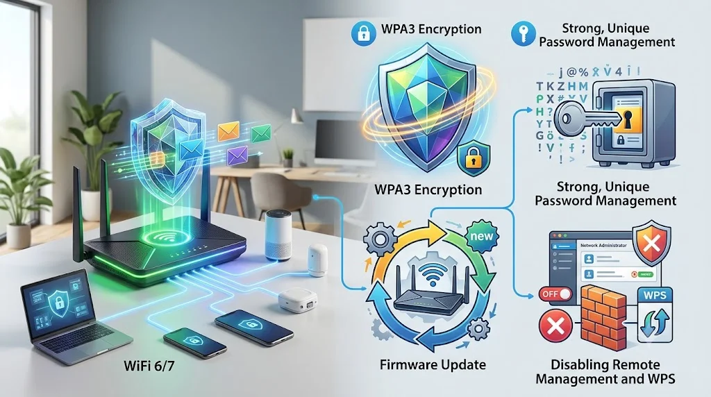 WPA3 또는 WPA2-AES 암호화 방식 적용