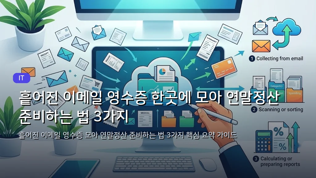 흩어진 이메일 영수증 한곳에 모아 연말정산 준비하는 법 3가지 - 대표 이미지